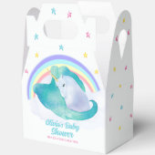 Pastel Whimsical Star Eenhoorn Regenboog Baby show Bedankdoosjes (Open)