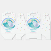 Pastel Whimsical Star Eenhoorn Regenboog Baby show Bedankdoosjes (Ongevouwen)