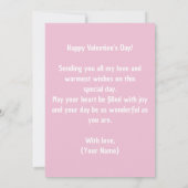 Pastel Whimsical Waterverf Hart Valentijnsdag Kaart (Achterkant)