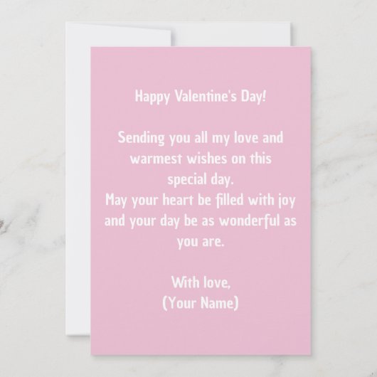 Pastel Whimsical Waterverf Hart Valentijnsdag Kaart (Achterkant)