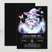 Pastel Whimsische Tovenaarsverjaardag Kaart (Voorkant / Achterkant)