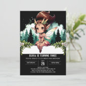 Pastel Whimsy Fairy Verjaardag Kaart (Staand voorkant)