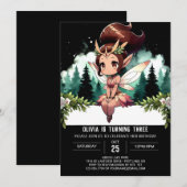 Pastel Whimsy Fairy Verjaardag Kaart (Voorkant / Achterkant)