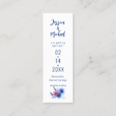 💍Pastel Whispers Meadow Bladwijzer Sla de datum o Contactkaartje (Achterkant)