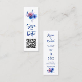 💍Pastel Whispers Meadow Bladwijzer Sla de datum o Contactkaartje