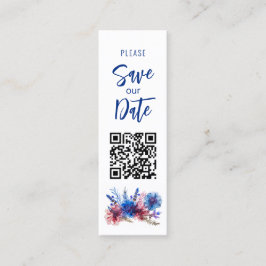 💍Pastel Whispers Meadow Bladwijzer Sla de datum o Contactkaartje