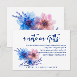 Pastel Whispers Meadows notitie bij cadeaukaart Informatiekaartje