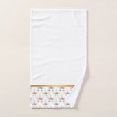 PASTEL WHITE UNICORN GOLD BATHROOM TOWEL SET BAD HANDDOEK (Handdoek)