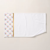 PASTEL WHITE UNICORN GOLD BATHROOM TOWEL SET BAD HANDDOEK (Handdoek)