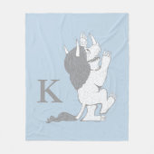 Pastel Wild Thing | Voeg je Initiaal toe Fleece Deken (Voorkant)