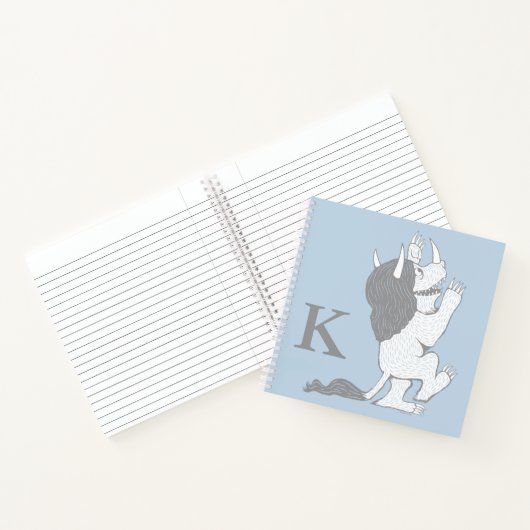 Pastel Wild Thing | Voeg je Initiaal toe Notitieboek (Binnen)