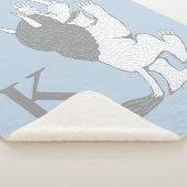 Pastel Wild Thing | Voeg je Initiaal toe Sherpa Deken (3/4)