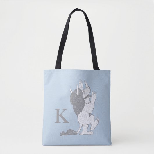 Pastel Wild Thing | Voeg je Initiaal toe Tote Bag (Voorkant)