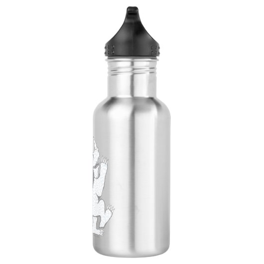 Pastel Wild Thing | Voeg je Initiaal toe Waterfles (Rechts)