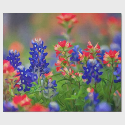 Pastel Wildbloemen Cadeaupapier (Vlak)