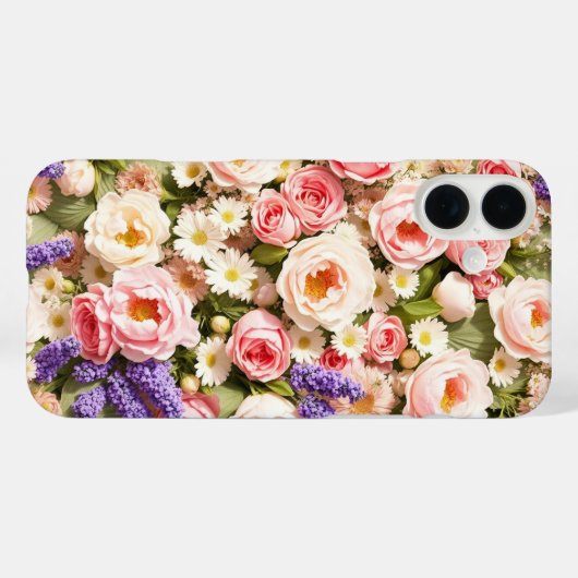 Pastel Wildbloemen Case-Mate iPhone Case (Achterkant (horizontaal))