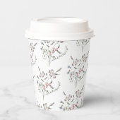 Pastel Wildbloemen Papieren Bekers (Voorkant)