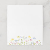 Pastel Wildbloemen Plaatskaartje (Buitenkant ongevouwen)