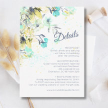Pastel Wilde Bloem Botanische Romantiek Blauwe Det