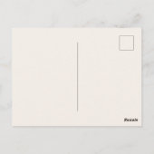 Pastel Wilde Bloem Save the Date Briefkaart (Achterkant)