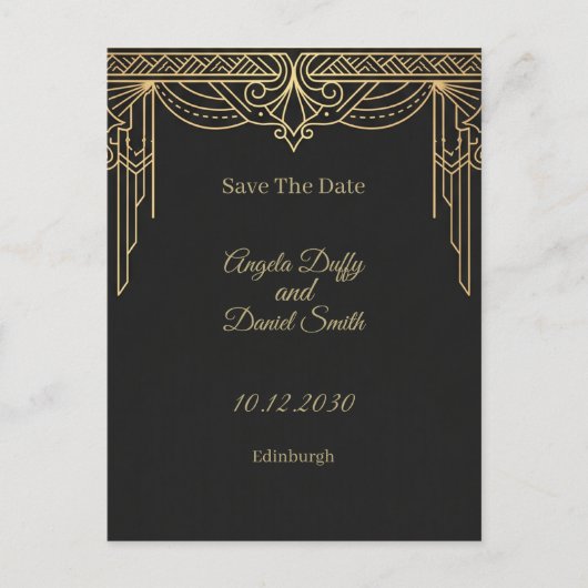 Pastel Wilde Bloem Save the Date Briefkaart (Voorkant)