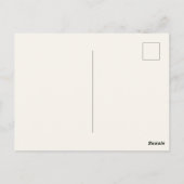 Pastel Wilde Bloem Save the Date Briefkaart (Achterkant)