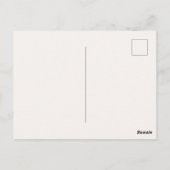 Pastel Wilde Bloem Save the Date Briefkaart (Achterkant)