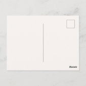 Pastel Wilde Bloem Save the Date Briefkaart (Achterkant)