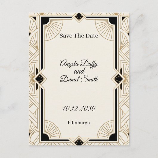 Pastel Wilde Bloem Save the Date Briefkaart (Voorkant)