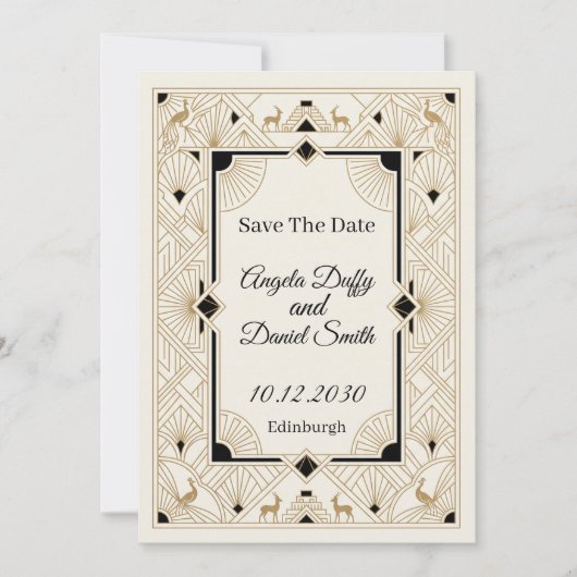 Pastel Wilde Bloem Save the Date Kaart (Voorkant)