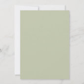 Pastel Wilde Bloem Save the Date Kaart (Achterkant)