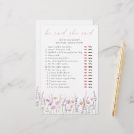 Pastel Wilde Bloemen Hij Zei Zij Zei Bruidsfeest S