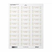 Pastel wilde bloemen retour adreslabel etiket (Full Sheet)
