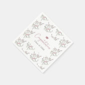 Pastel Wilde Bloemen Servet (Hoek)