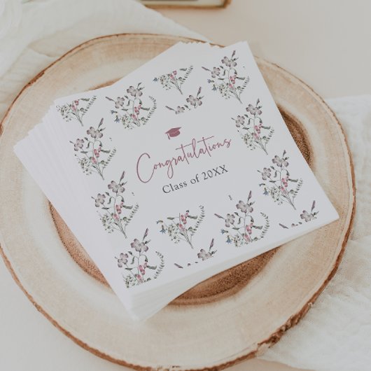 Pastel Wilde Bloemen Servet