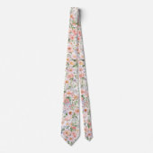 Pastel wilde bloemen stropdas (Voorkant)