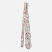 Pastel wilde bloemen stropdas (Achterkant)