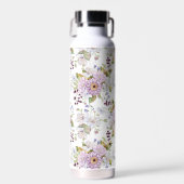 Pastel Wildebloem Bloemendesign Waterfles (Voorkant)