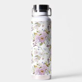 Pastel Wildebloem Bloemendesign Waterfles (Achterkant)
