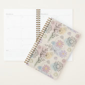 Pastel Wildebloemcollage – Chic Bloemmotief Geomet Planner (Display)