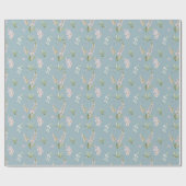 Pastel Wildebloemenweide Inpakpapier (Vlak)