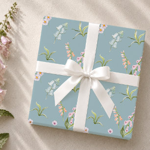 Pastel Wildebloemenweide Inpakpapier