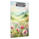 Pastel Wildebloemenweide Landschap Klembord (Rechts)