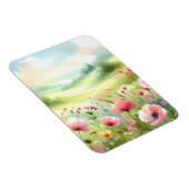 Pastel Wildebloemenweide Landschap Magneet (Rechterzijde)