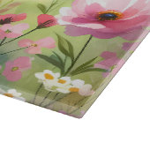 Pastel Wildebloemenweide Landschap Snijplank (Hoek)