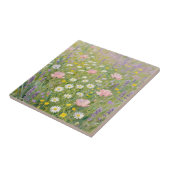 Pastel Wildebloemenweide Schilderij Tegeltje (Zijkant)