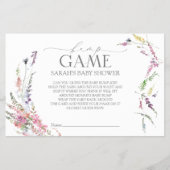 Pastel Wildflower Baby shower Bingo Flyer (Voorkant)