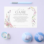 Pastel Wildflower Baby shower Bingo Flyer (Enkel)