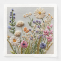 pastel Wildflower Borduurwerk
