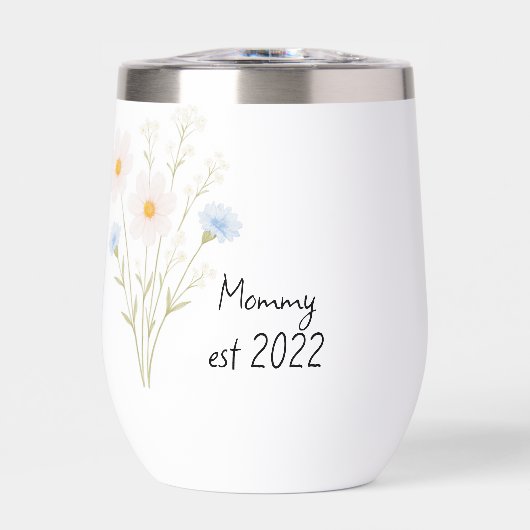 Pastel Wildflower Bouquet gepersonaliseerd "Mom Es (Voorkant)